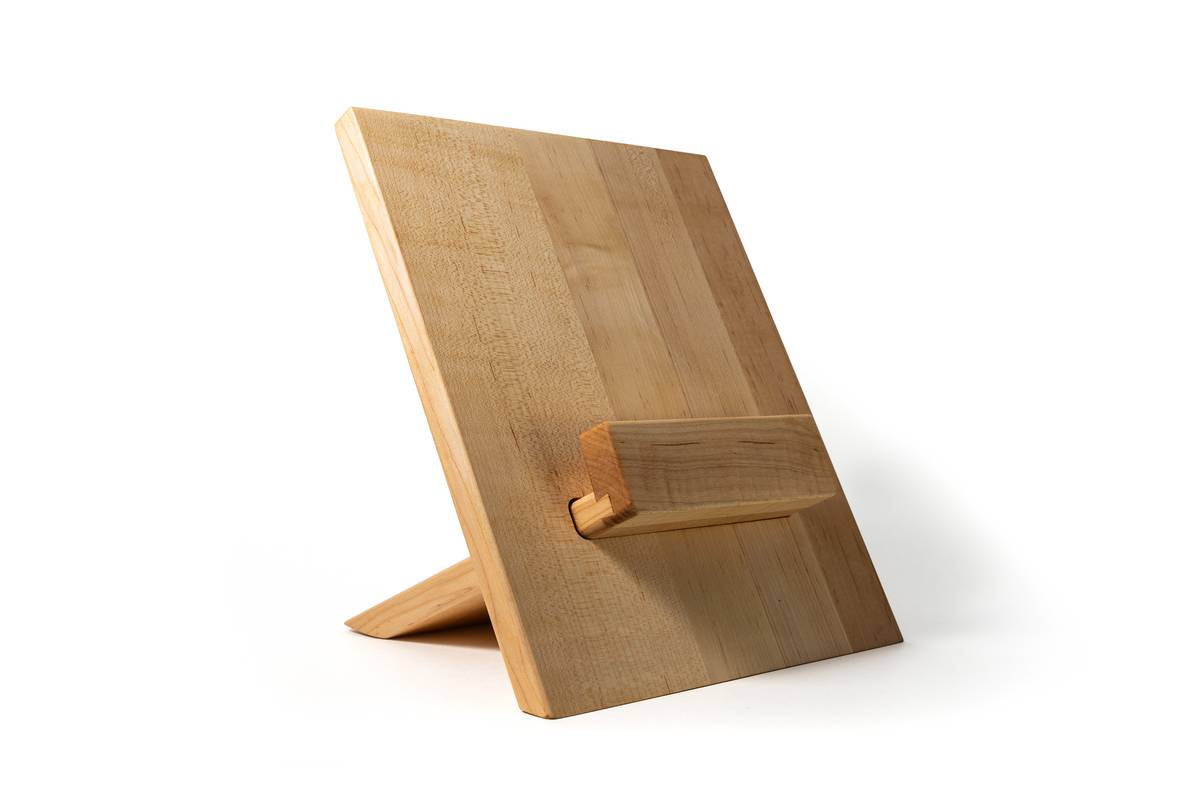 Adjustable Cookbook & Cutting Board Stand