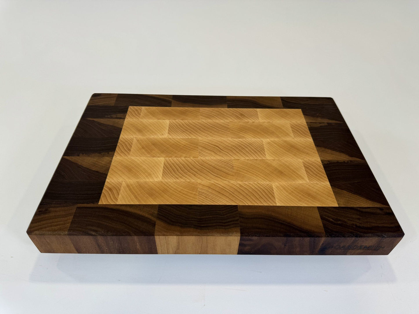 297-1 Walnut & Maple Border 18 x 12 x 2 with Grooves & Feet