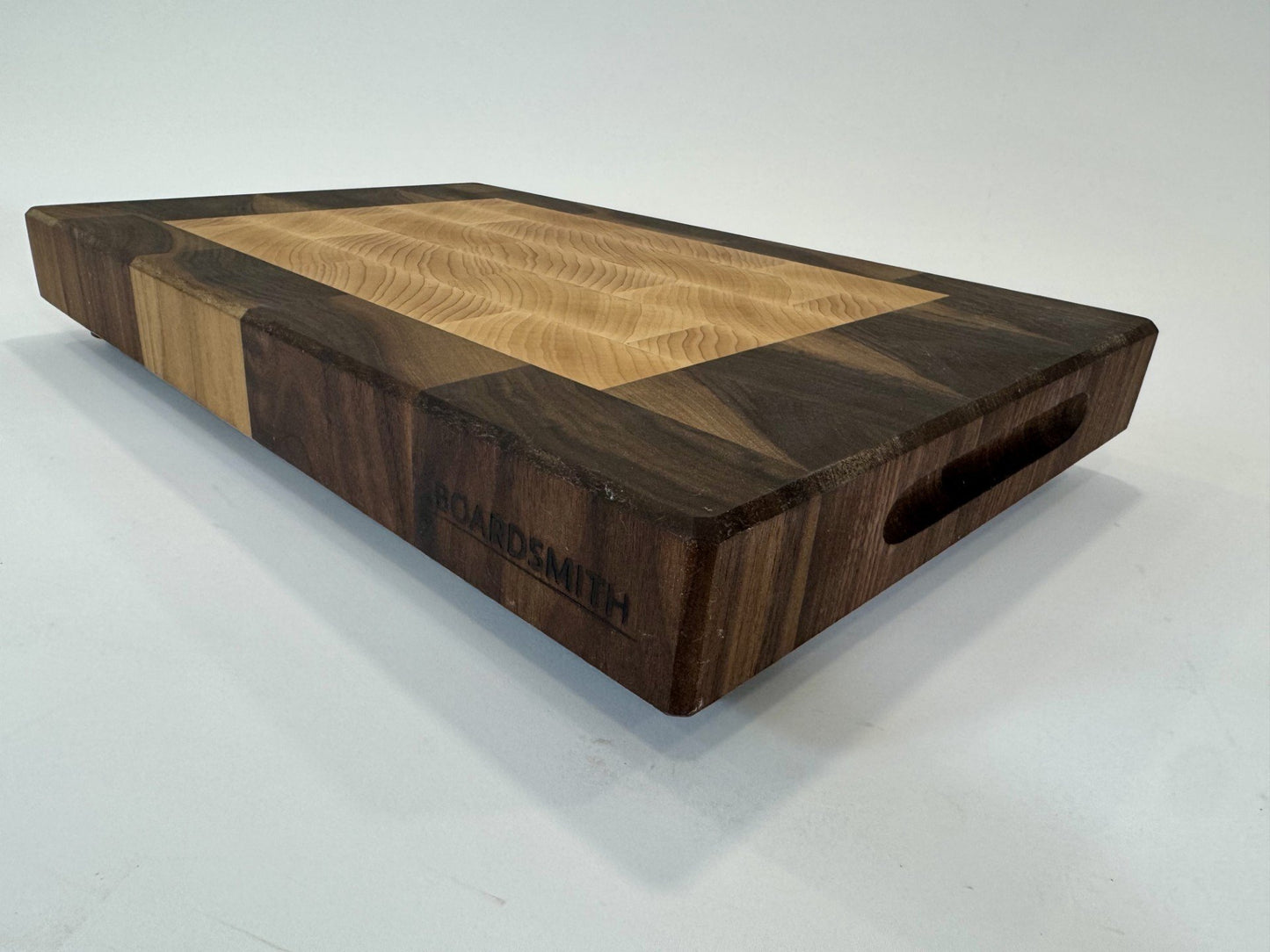 297-1 Walnut & Maple Border 18 x 12 x 2 with Grooves & Feet