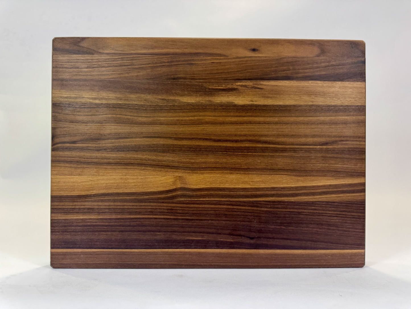 399 Walnut Edge Grain with Bottom Groove & Finger Grooves 20 x 14 x 1.5