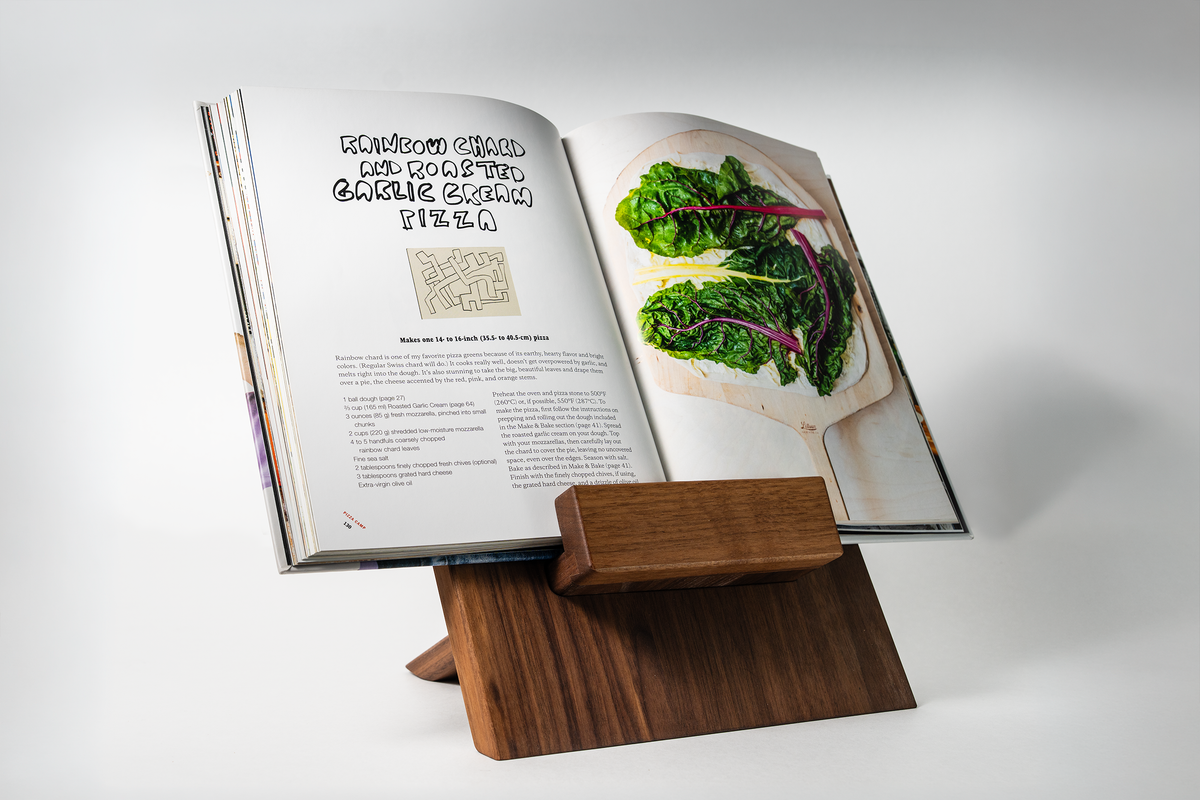 Adjustable Cookbook & Cutting Board Stand