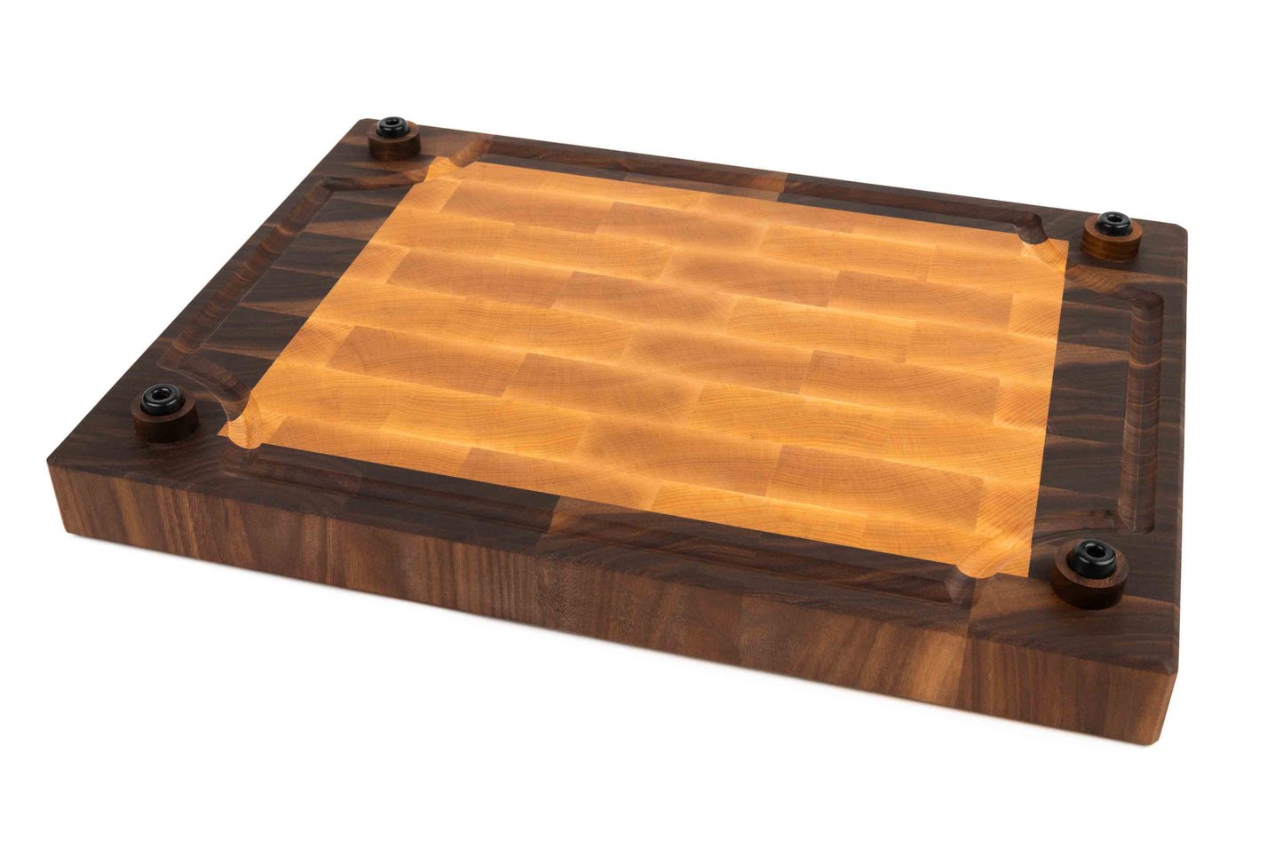 Maple & Walnut 'Border' End Grain Cutting Board